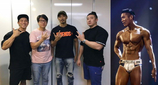 한국과 일본의 피트니스 문화 발전을 위해 상호 협력하기로 한 피트니스스타 장성제 회장(왼쪽 사진에서 두 번째)와 S.S.A 카네코 켄 회장(왼쪽사진에서 세 번째). 한국에서 개최된 머슬마니아대회에 출전하여 입상한 카네코 켄 회장(사진 오른쪽)(사진=피트니스스타 제공)